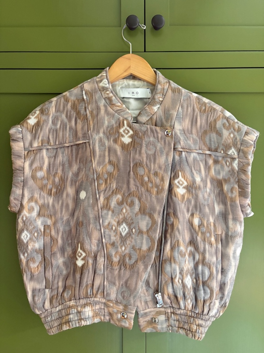 IRO quilted ikat vest size fr34